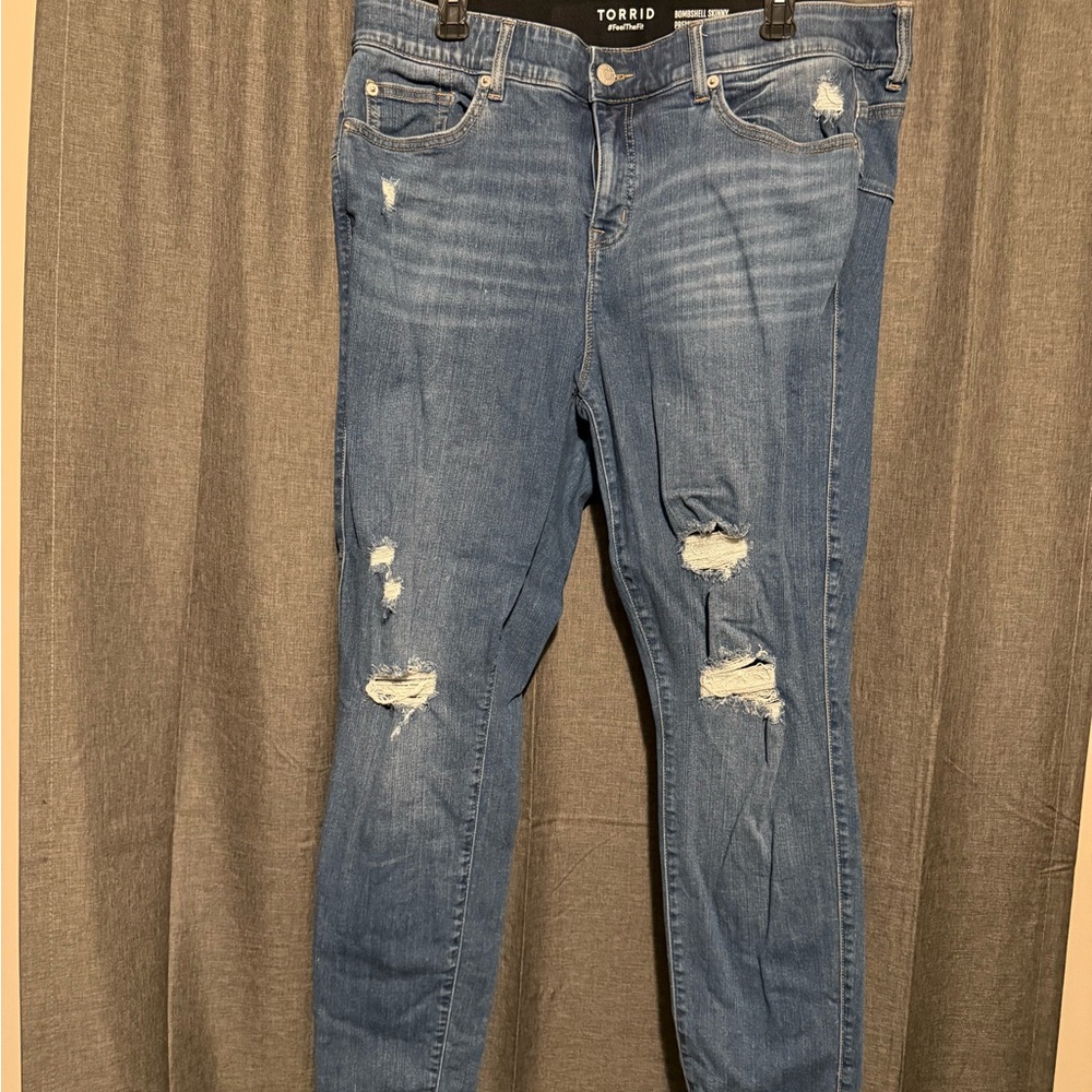 Torrid Dark Blue Bombshell Skinny Jeans
